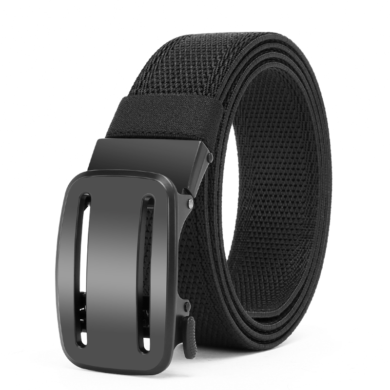 GUGETI Men's Tactical Fabric Belt with Automatic Buckle 3.5CM