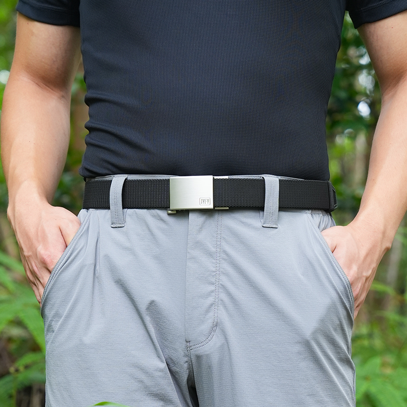 JVFV Men's Elastic Stretch Belt with Automatic Buckle 3.5CM