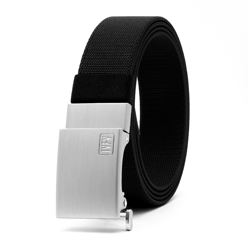 JVFV Men's Elastic Stretch Belt with Automatic Buckle 3.5CM