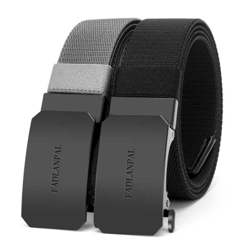FADLANPAL Men's Elastic Stretch Belt with Automatic Buckle 3.5CM
