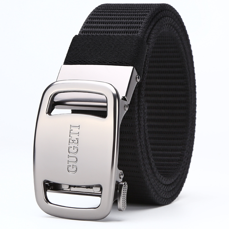 GUGETI Men's Tactical Belt with Automatic Buckle 3.5CM