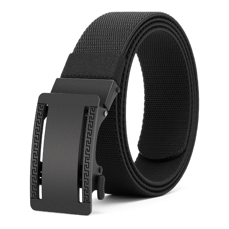 GUGETI Men's Elastic Stretch Belt with Automatic Buckle 3.5CM