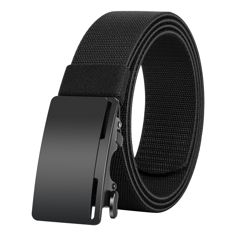 GUGETI Men's Elastic Stretch Belt with Automatic Buckle 3.5CM