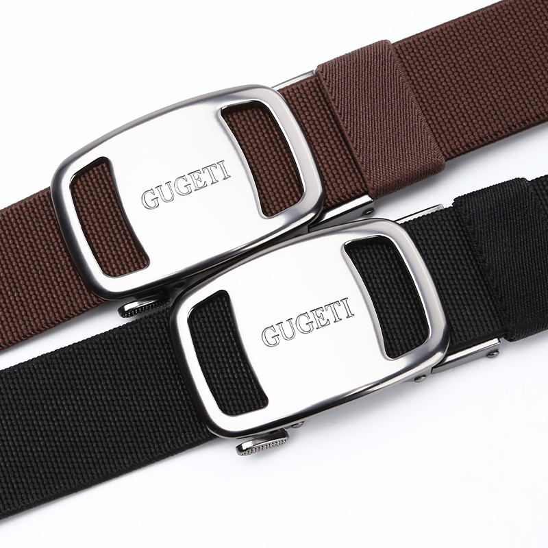 GUGETI Men's Elastic Stretch Belt with Automatic Buckle 3.5CM