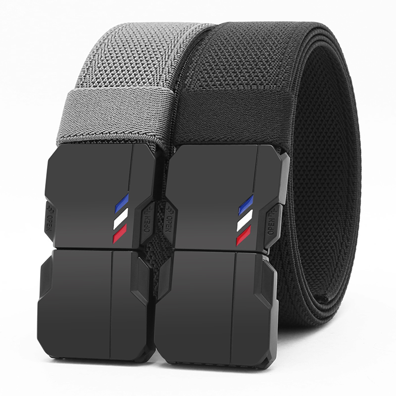 GUGETI Unisex Elastic Stretch Belt with Quick Release Buckle 3.5CM