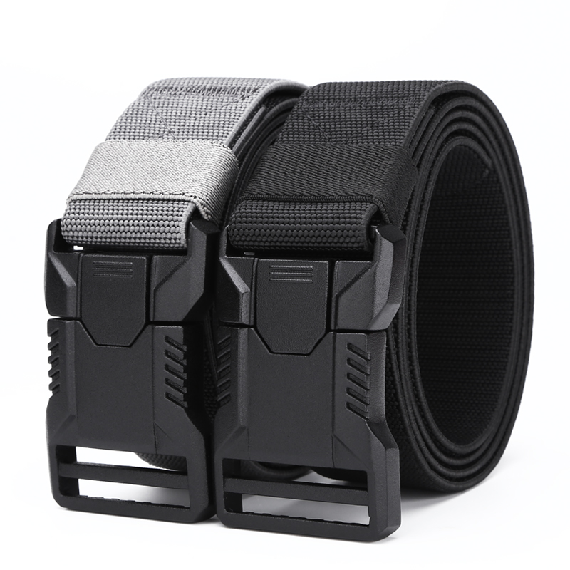GUGETI Men's Tactical Elastic Belt with Quick Release Buckle Width 3.8cm 1.5in