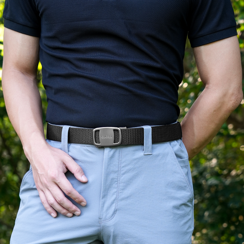 GUGETI Men's Tactical Belt with Automatic Buckle 3.5CM