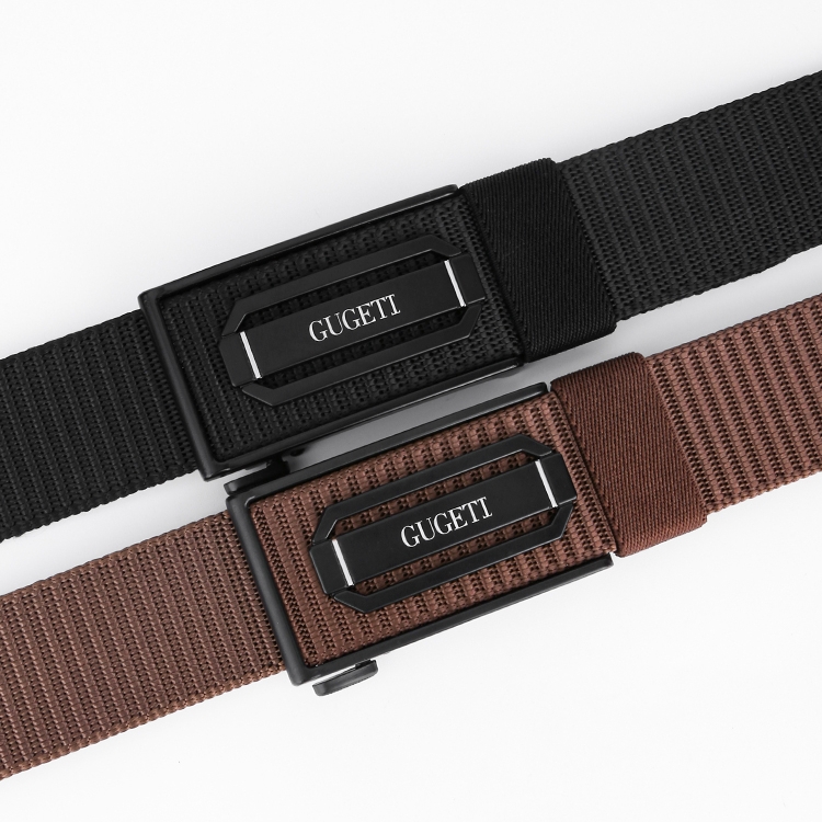 GUGETI Men's Fabric Belts with Automatic Buckle 3.5cm