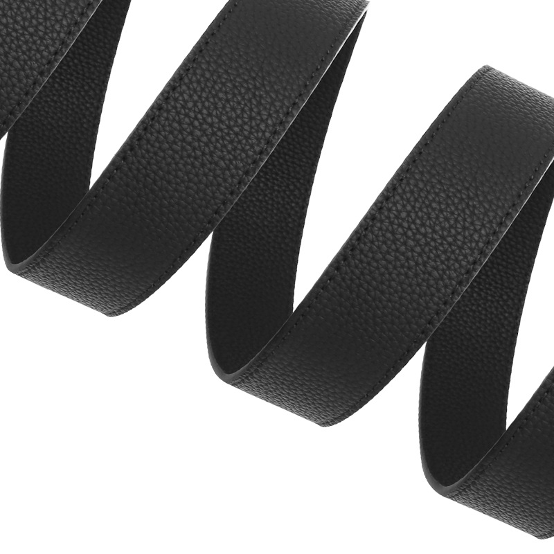 GUGETI Men's Leather Belt with Magnetic Buckle 3.5CM