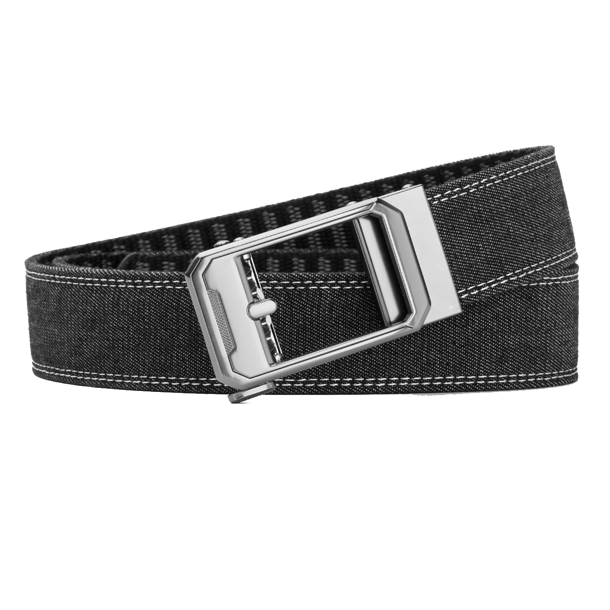 Men's Belt Pin buckle  Automatic buckle denim belt canvas  fabric belt 3.5cm