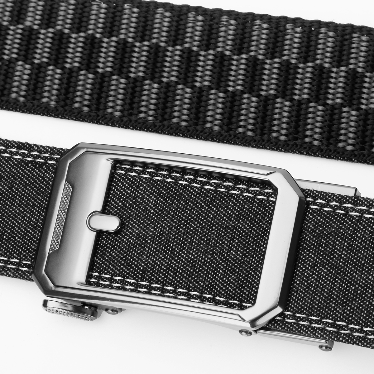 Men's Belt Pin buckle  Automatic buckle denim belt canvas  fabric belt 3.5cm