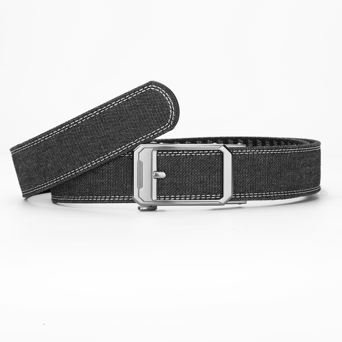 Men's Belt Pin buckle  Automatic buckle denim belt canvas  fabric belt 3.5cm