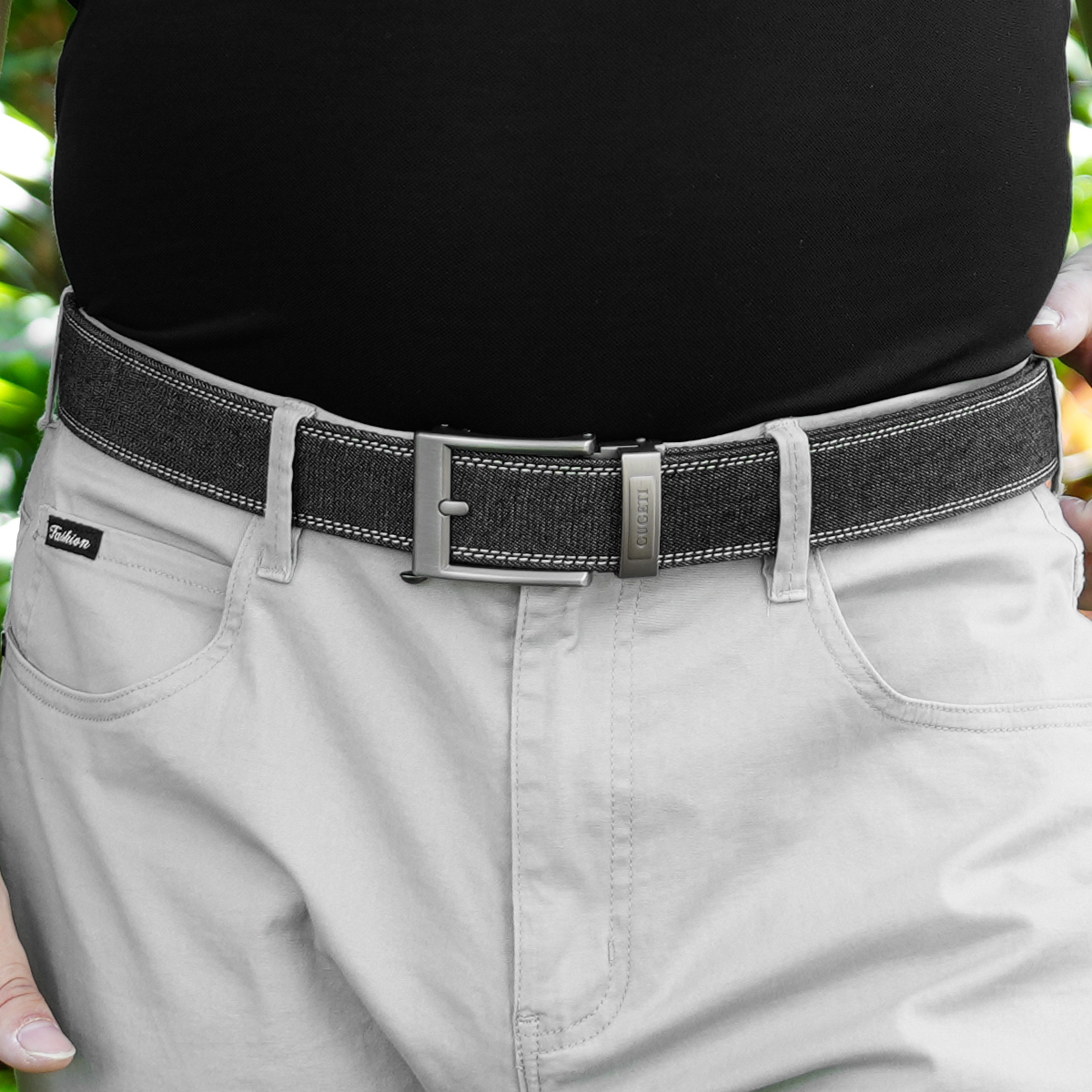 Men's Belt Pin buckle  Automatic buckle denim belt canvas  fabric belt 3.5cm