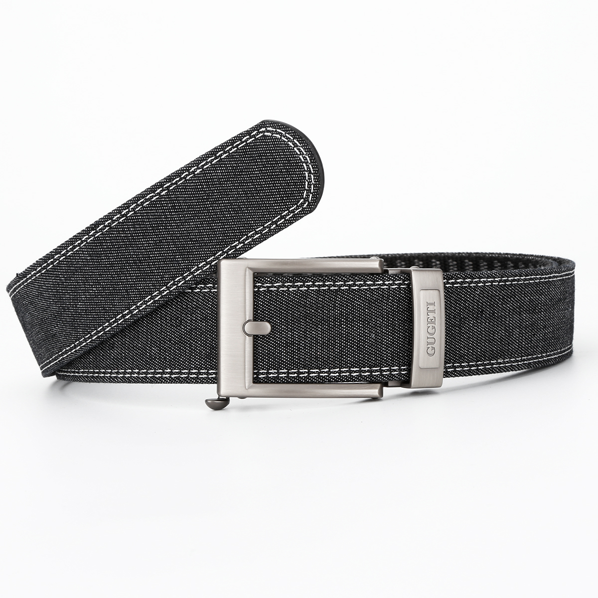 Men's Belt Pin buckle  Automatic buckle denim belt canvas  fabric belt 3.5cm
