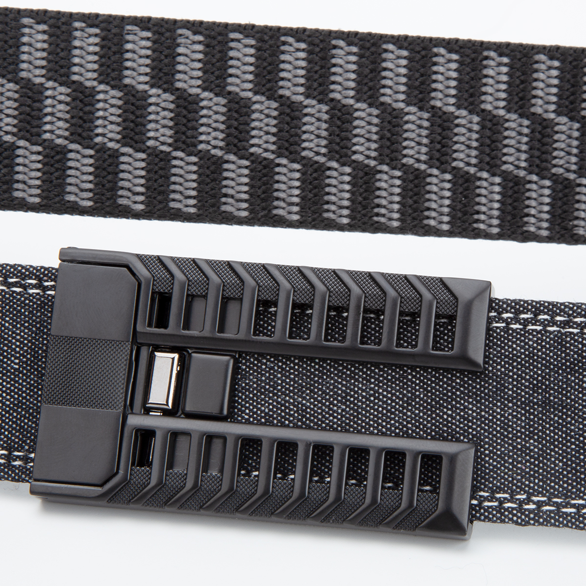 Men's Belt New Patent Automatic buckle denim belt canvas  fabric belt 3.4cm