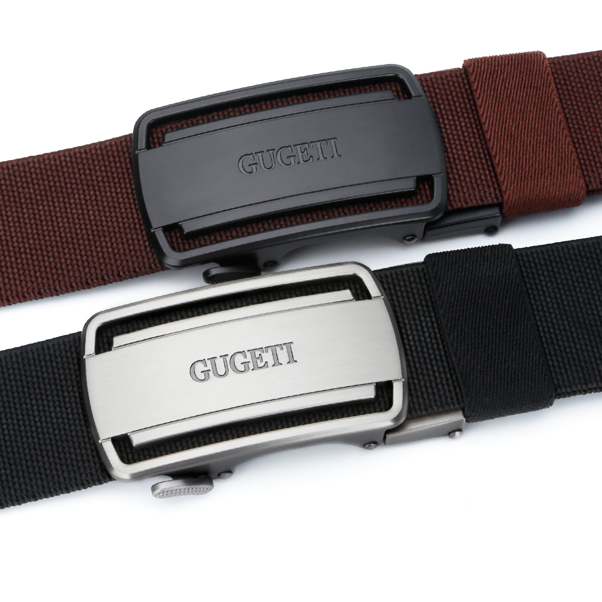 Men's Belt Automatic buckle Tactical Elastic Belt canvas  fabric belt 3.5cm