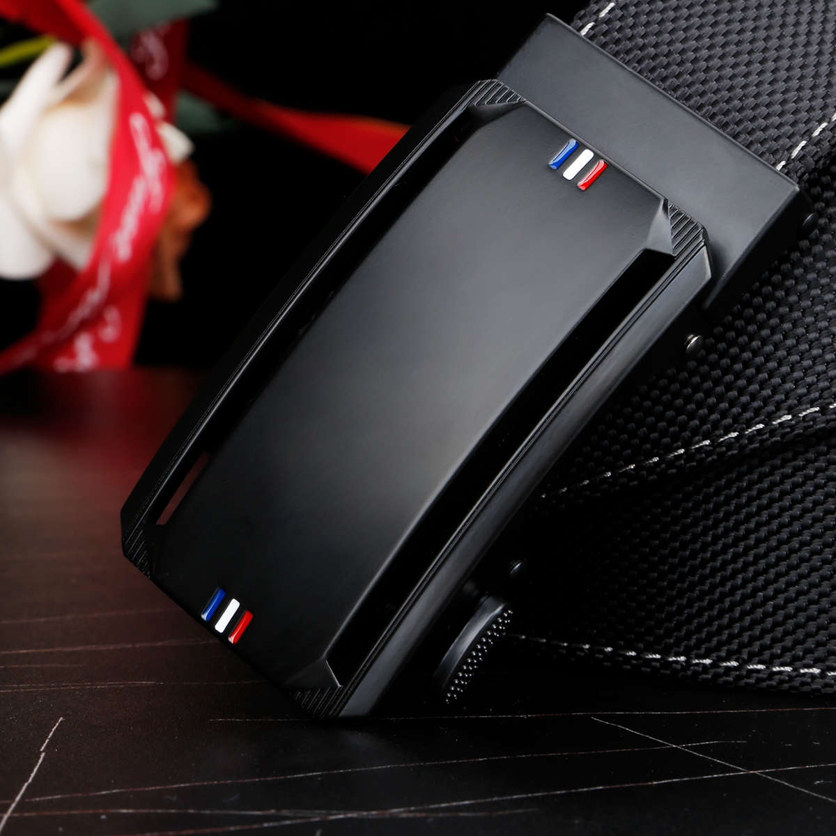 Men's Belt Automatic buckle nylon belt canvas  fabric belt 3.4cm