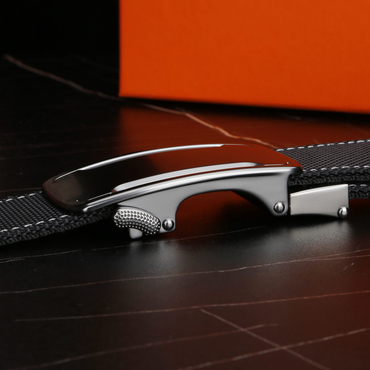Men's Belt Automatic buckle nylon belt canvas  fabric belt 3.4cm