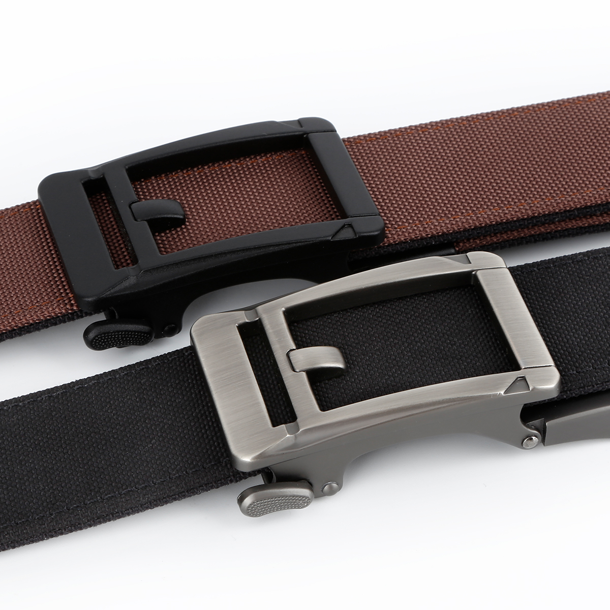 Men's Belt Pin Buckle Automatic buckle nylon belt canvas  fabric belt 3.4cm