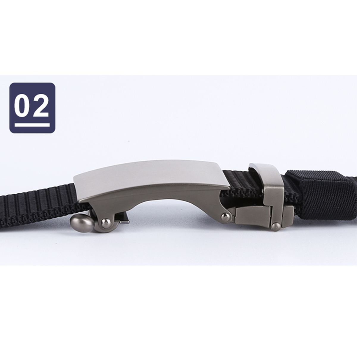 Men's Belt  Automatic buckle wire-drawing tank belt canvas  fabric belt 3.4cm