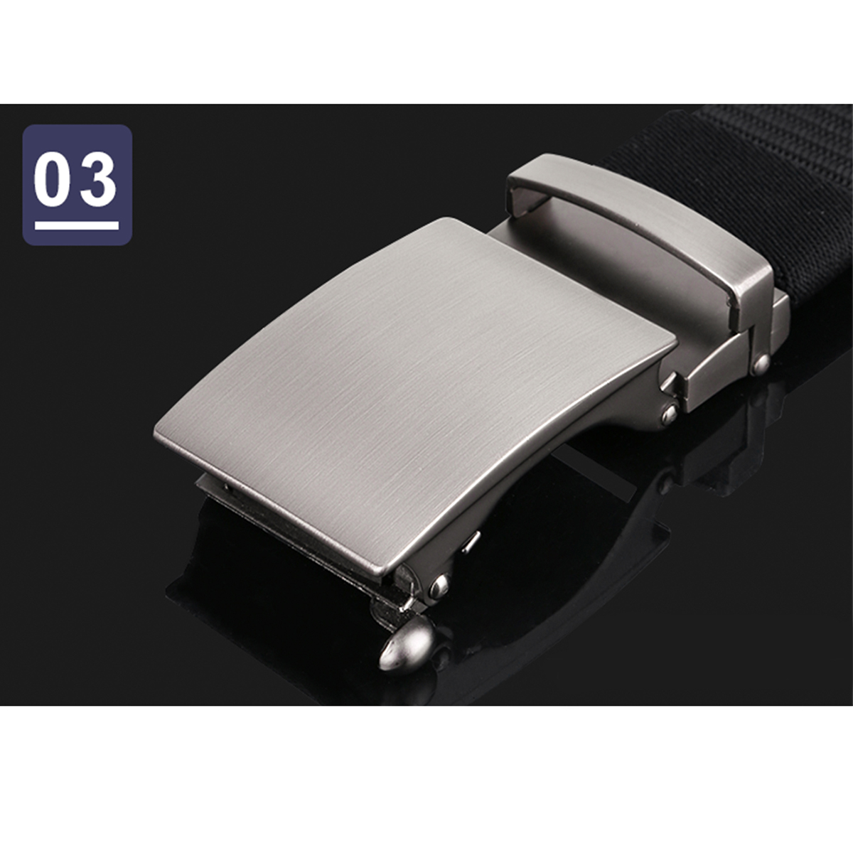 Men's Belt  Automatic buckle wire-drawing tank belt canvas  fabric belt 3.4cm