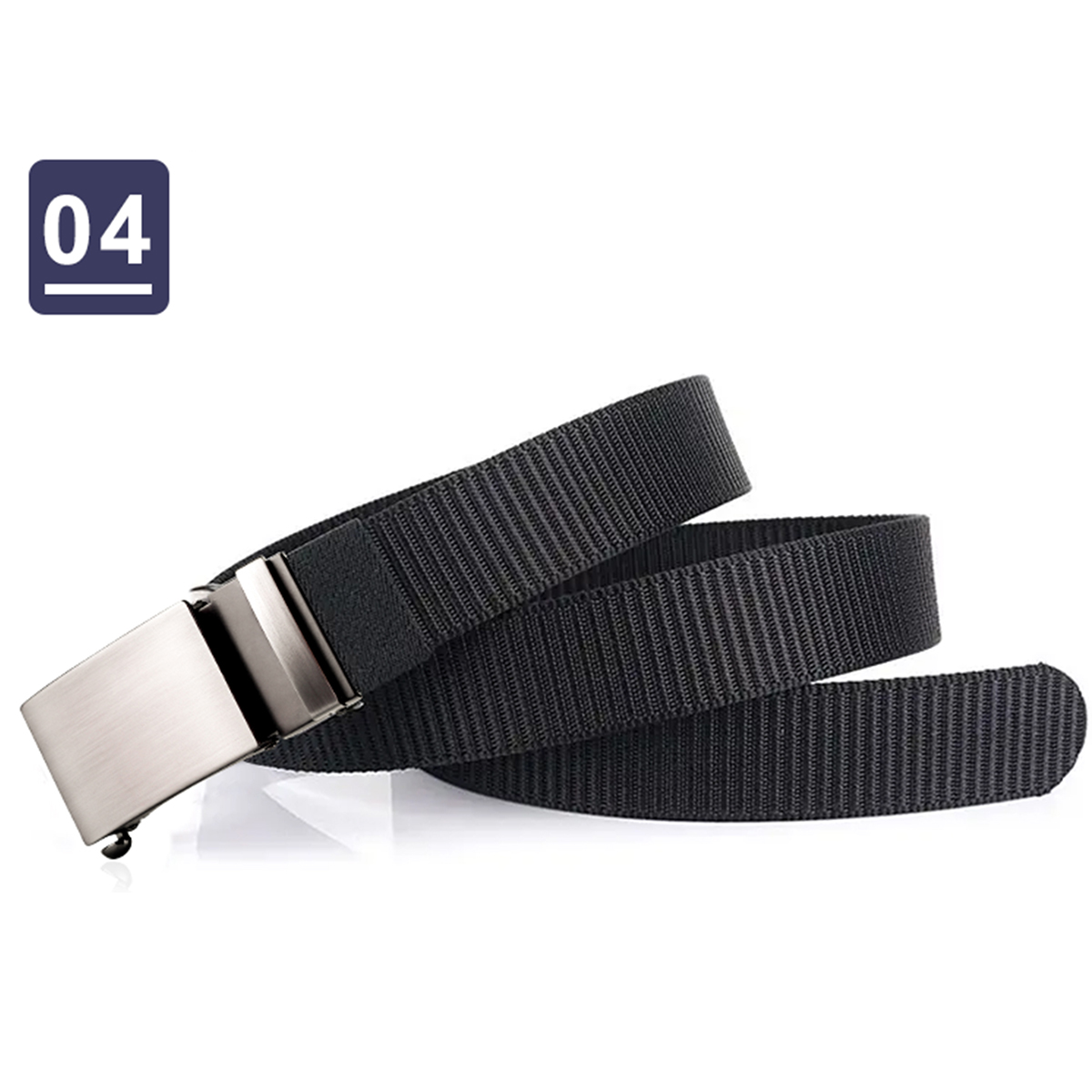 Men's Belt  Automatic buckle wire-drawing tank belt canvas  fabric belt 3.4cm