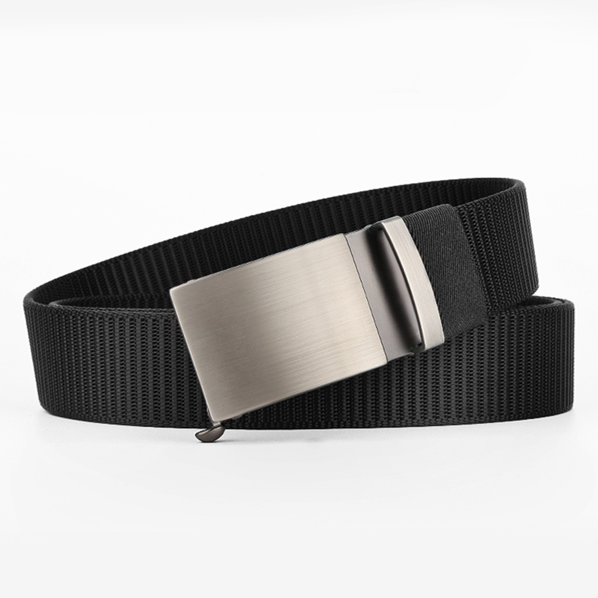 Men's Belt  Automatic buckle wire-drawing tank belt canvas  fabric belt 3.4cm