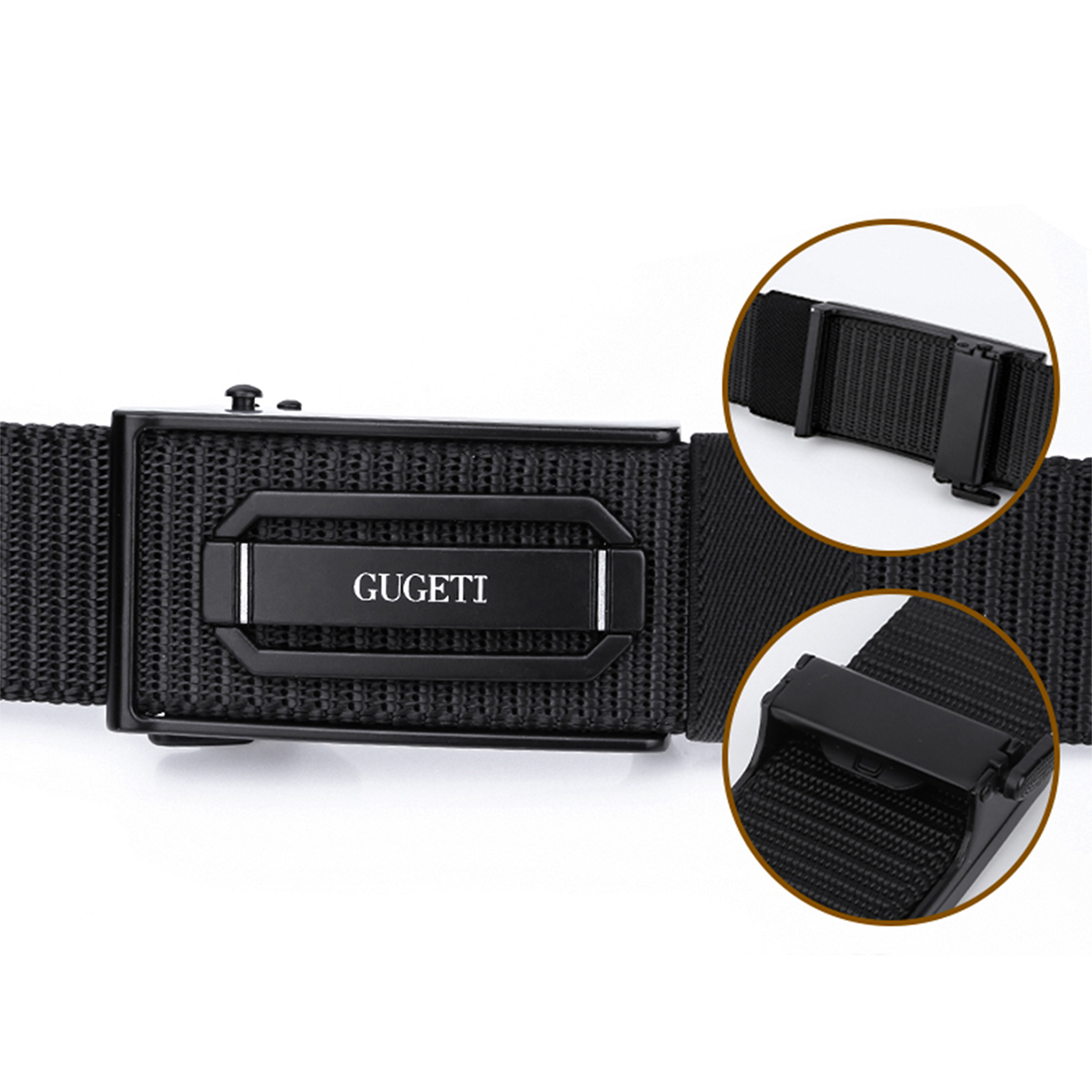 Men's Belt  Automatic buckle tank belt canvas  fabric belt 3.4cm
