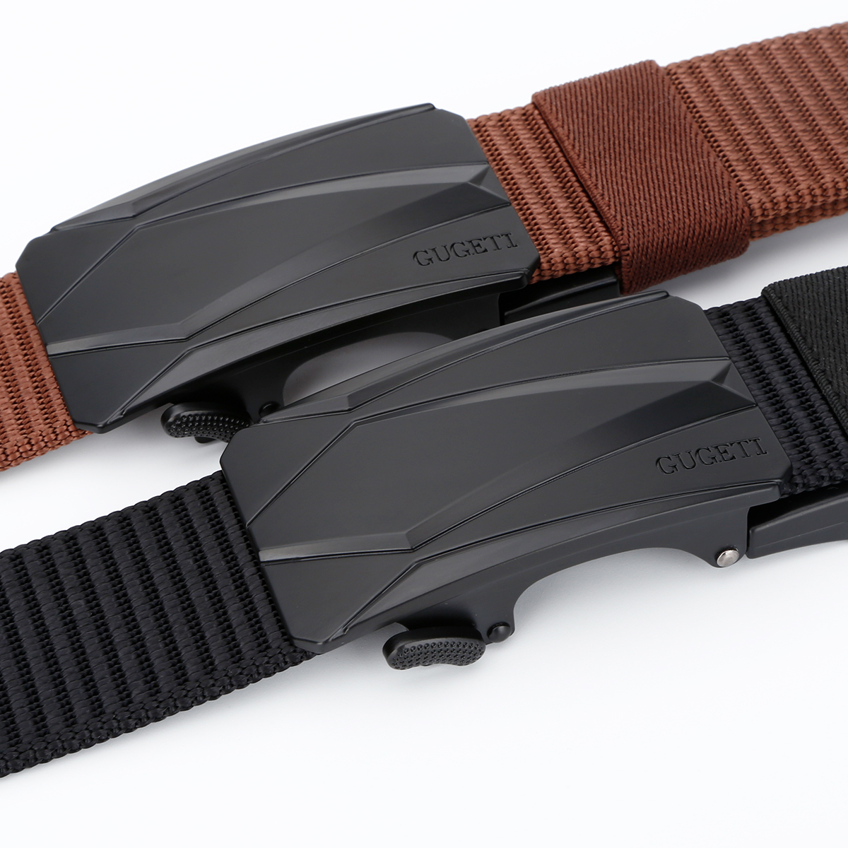 Men's Belt Crack automatic buckle tank belt canvas  fabric belt 3.4cm