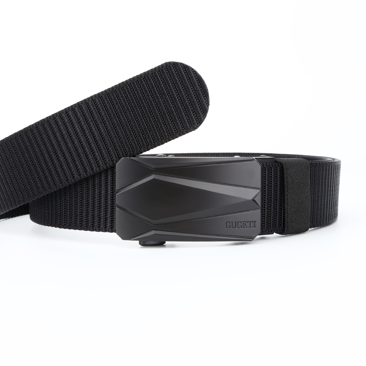 Men's Belt Crack automatic buckle tank belt canvas  fabric belt 3.4cm