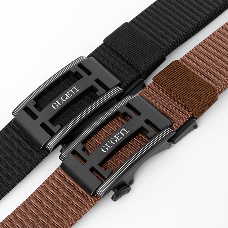 Men's Belt H Automatic buckle tank belt canvas  fabric belt 3.4cm