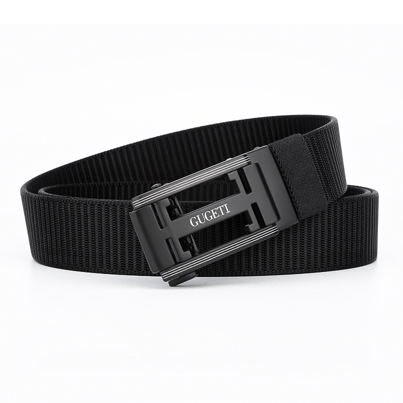 Men's Belt H Automatic buckle tank belt canvas  fabric belt 3.4cm