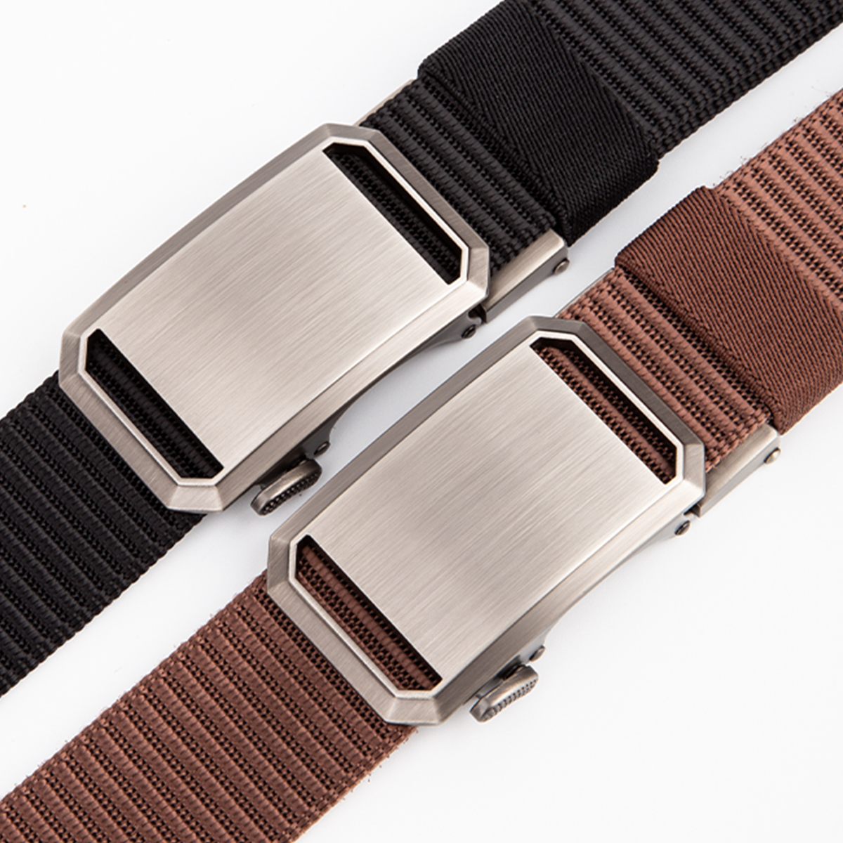 Men's Belt  Automatic buckle tank belt canvas  fabric belt 3.4cm