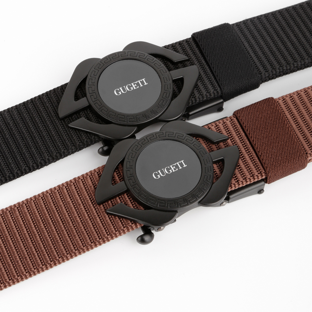 Men's Belt Watch automatic buckle tank belt canvas  fabric belt 3.4cm