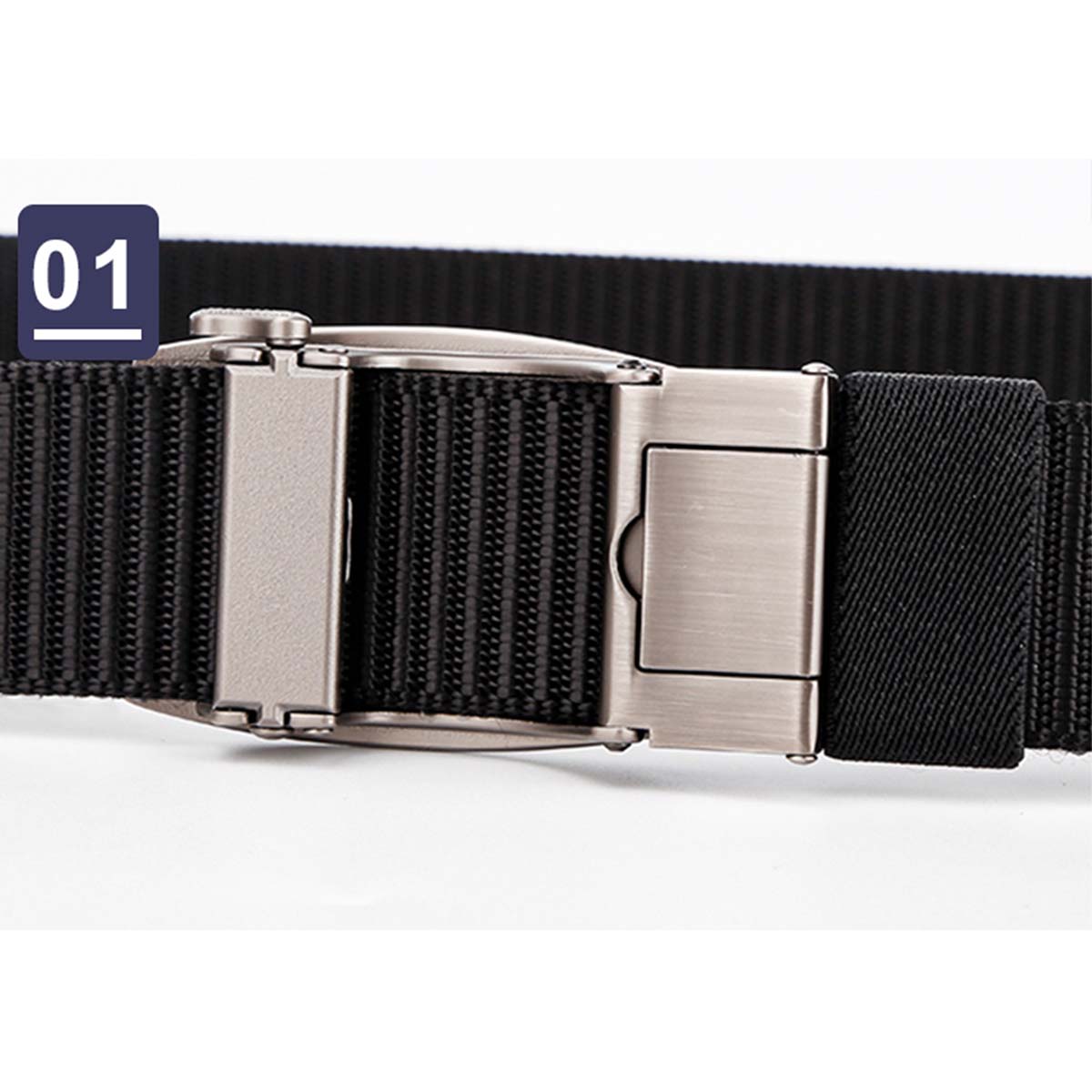 Men's Belt Rhombic Automatic buckle tank belt canvas  fabric belt 3.4cm