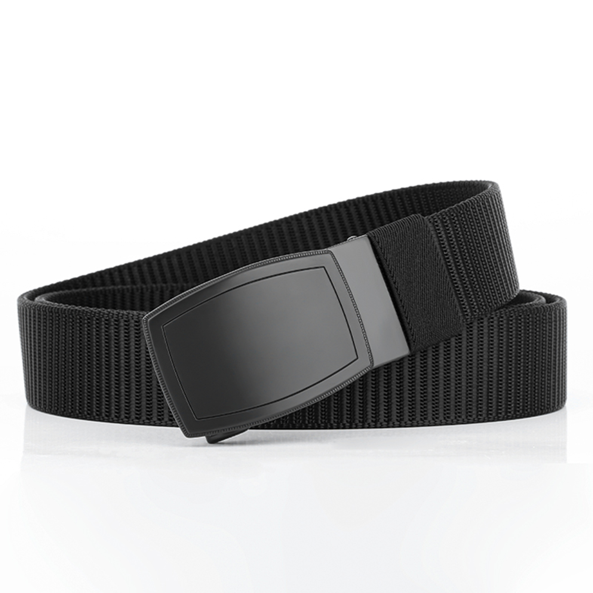 Men's Belt Rhombic Automatic buckle tank belt canvas  fabric belt 3.4cm