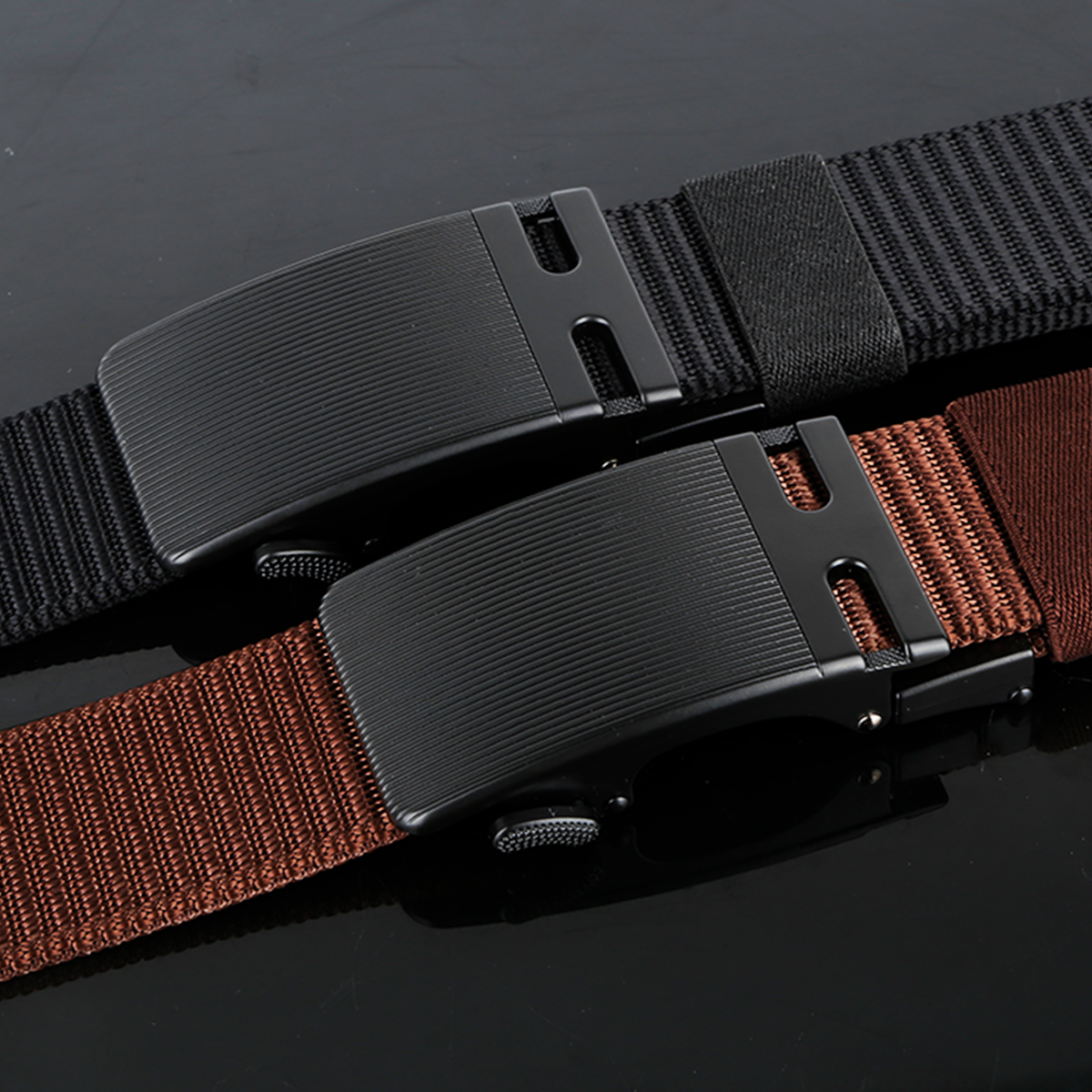 Men's Belt H Automatic buckle tank belt canvas  fabric belt 3.4cm