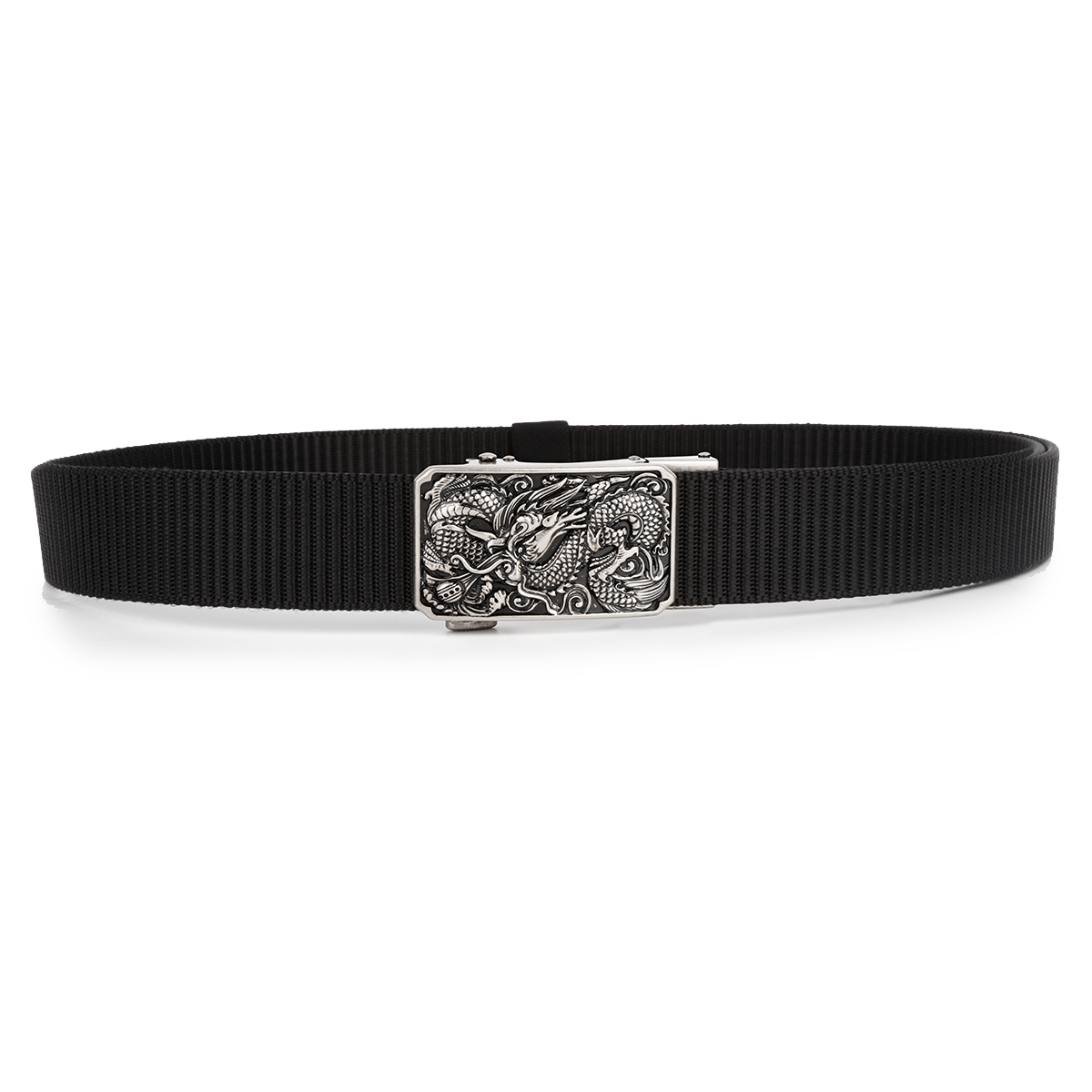 Men's Belt Dragon Automatic buckle tank belt canvas  fabric belt 3.4cm