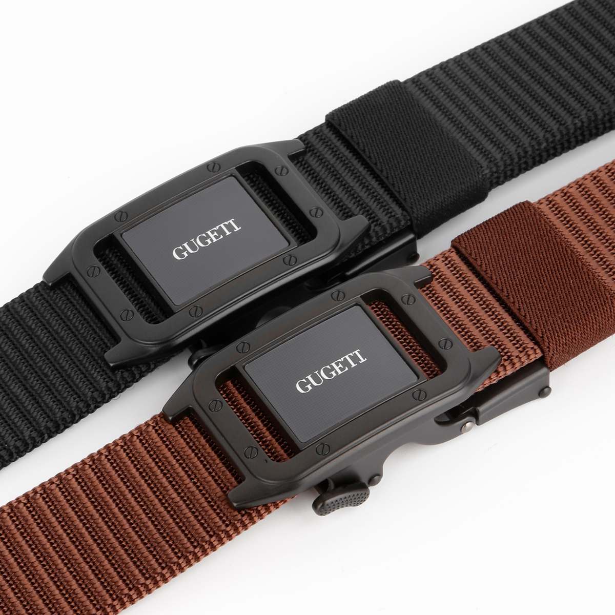 Men's Belt  Automatic buckle tank belt canvas  fabric belt 3.4cm