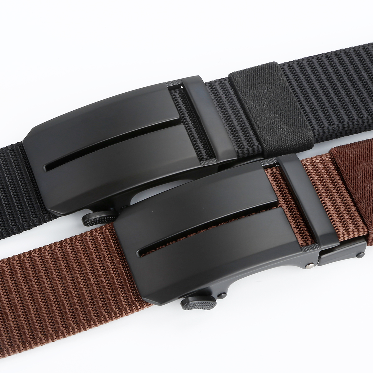 Men's Belt T  Automatic buckle tank belt canvas  fabric belt 3.4cm
