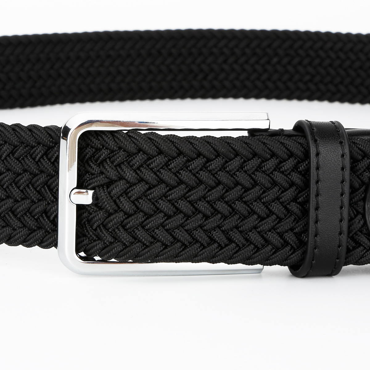 Men's Belt Pin  buckle Woven belt canvas  fabric belt 3.4cm