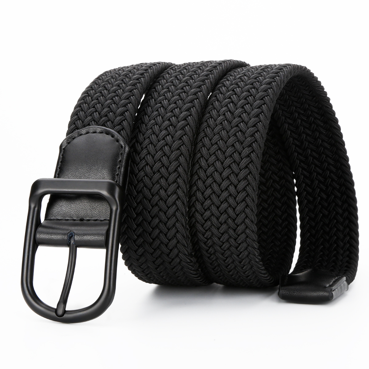 Men's Belt Pin  buckle Woven belt canvas  fabric belt 3.5cm