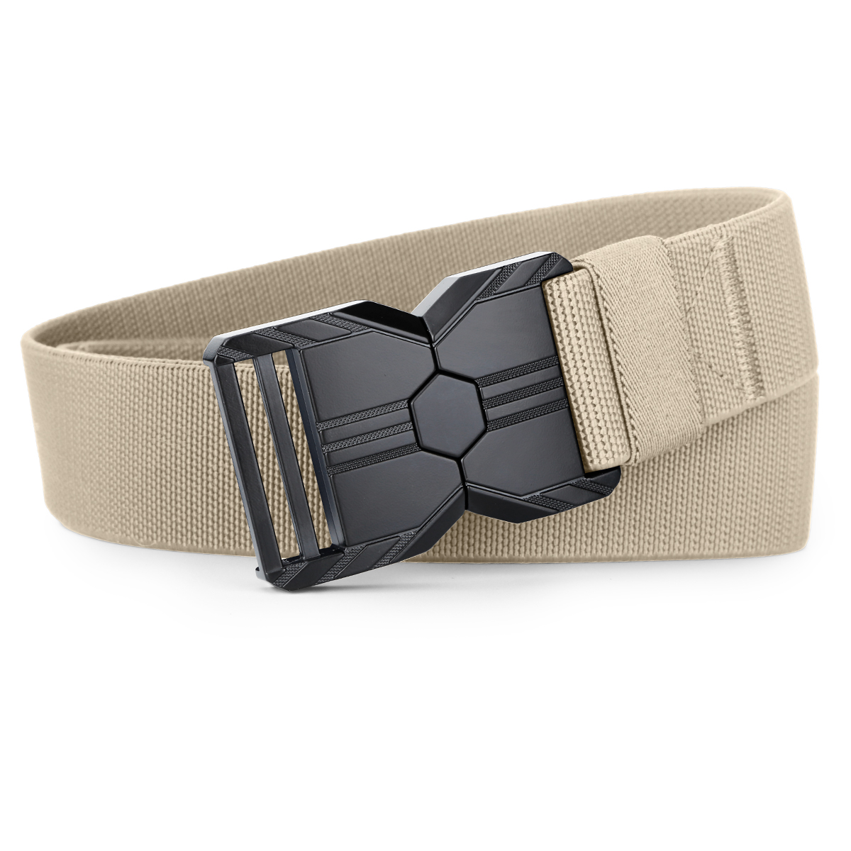 Men's Belt Quick Release buckle Tactical Elastic Belt canvas  fabric belt 3.8cm