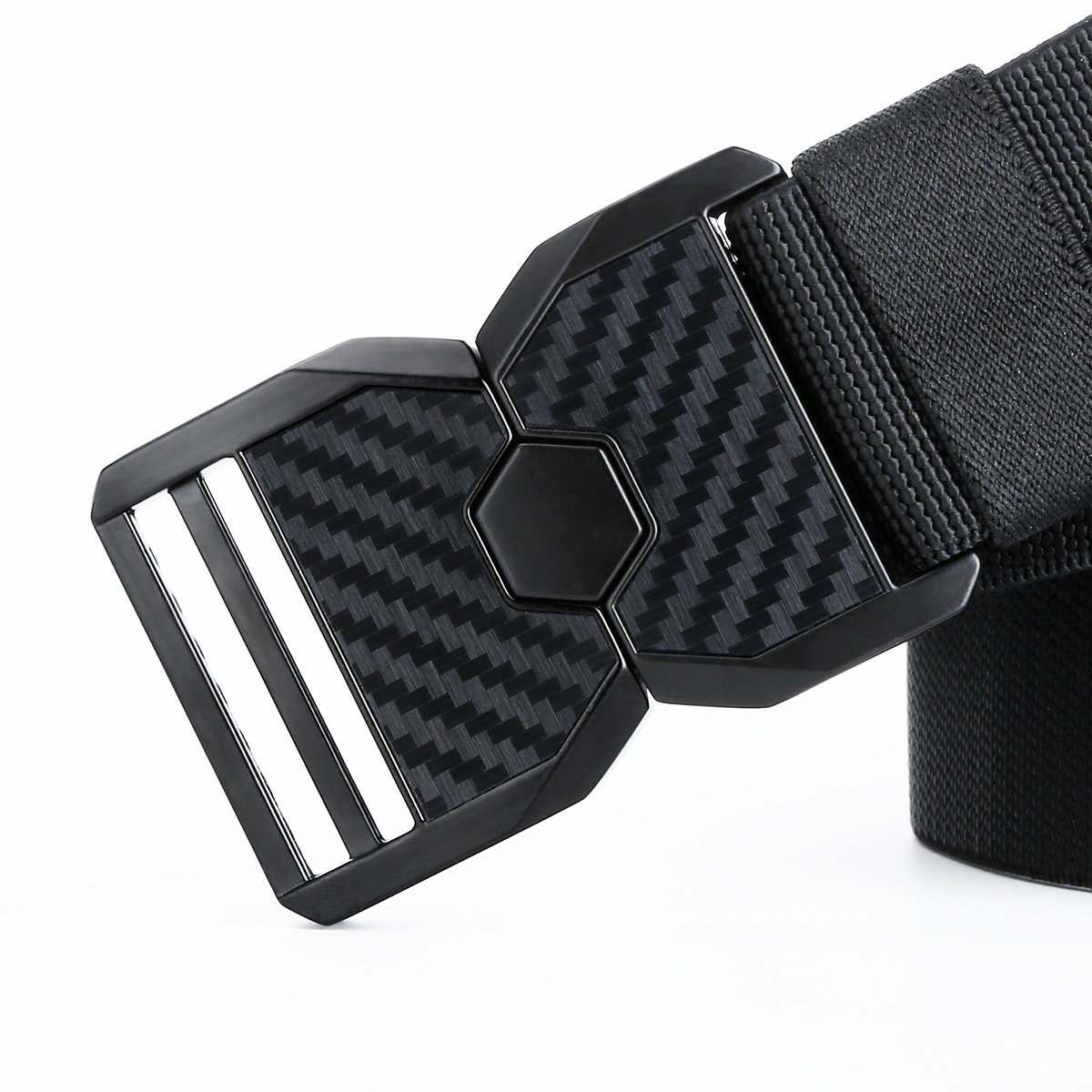 Men's Belt Quick Release buckle Tactical Elastic Belt canvas  fabric belt 3.8cm