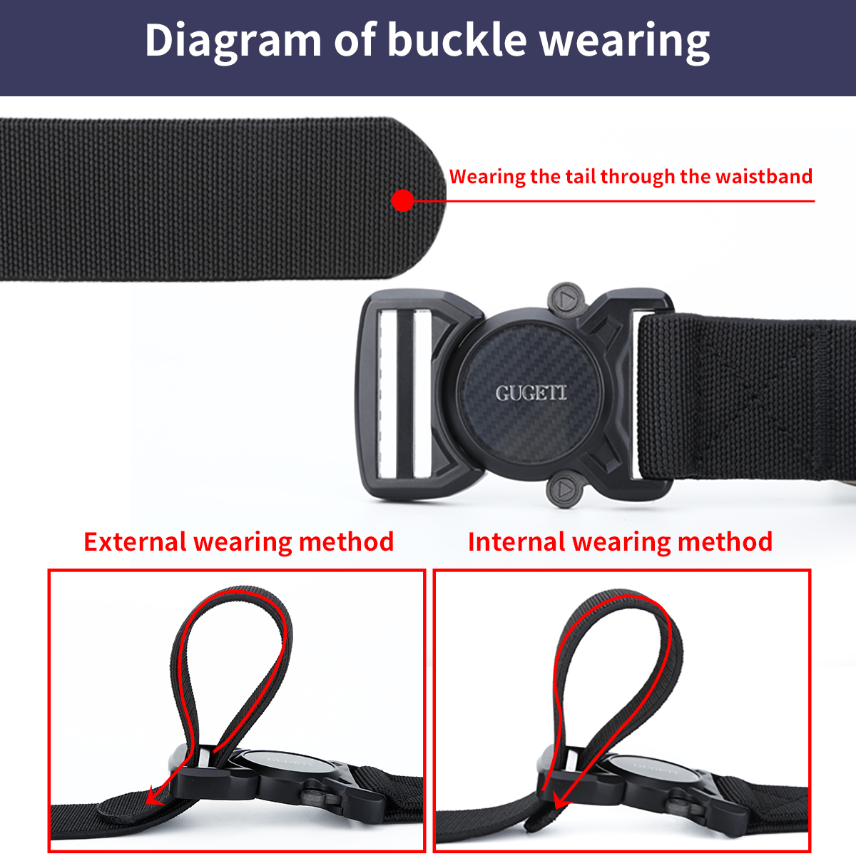 Men's Belt Quick Release buckle Tactical Elastic Belt canvas  fabric belt 3.8cm