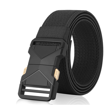 GUGETI Men's Elastic Stretch Belt with Quick Release Buckle 3.8CM