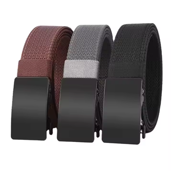 GUGETI Men's Tactical Fabric Belt with Automatic Buckle 3.5CM
