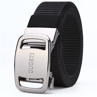 GUGETI Men's Tactical Belt with Automatic Buckle 3.5CM