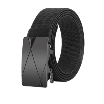 GUGETI Men's Elastic Stretch Belt with Automatic Buckle 3.5CM