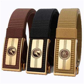 GUGETI 12 Zodiac Fabric Belts with Automatic Buckle 3.5cm